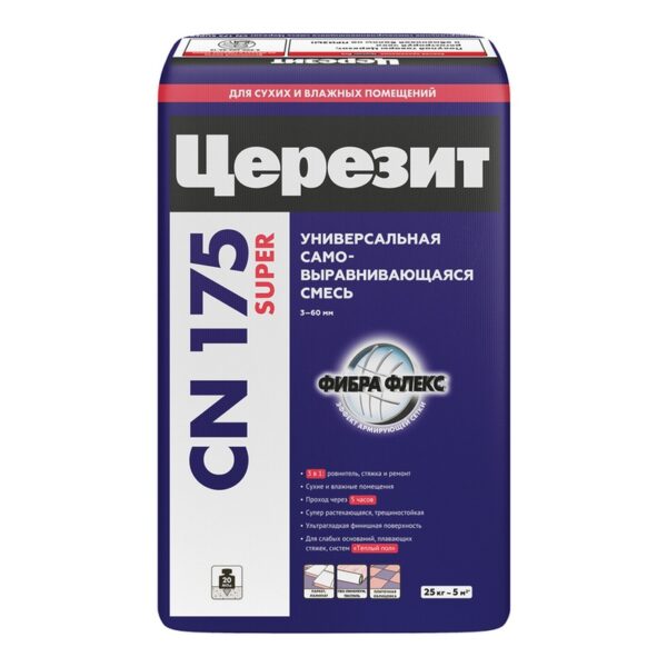 Наливной пол Ceresit CN 175 Plus (Церезит СН 175) 25 кг