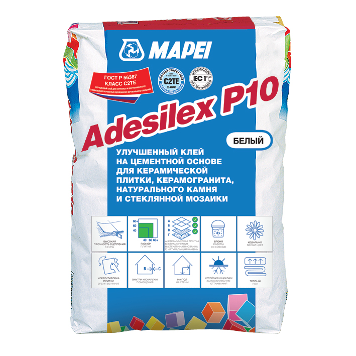 Плиточный клей Mapei (Мапей) ADESILEX P10 25кг