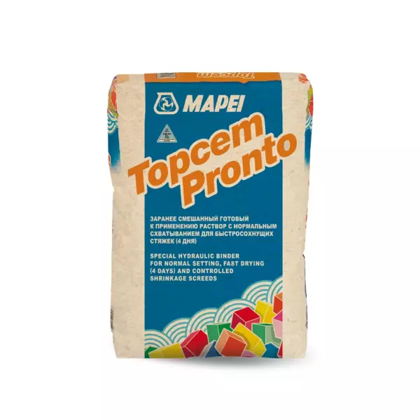 Быстротвердеющая выравниваемая напольная смесь Mapei (Мапей) TOPCEM PRONTO 25 кг